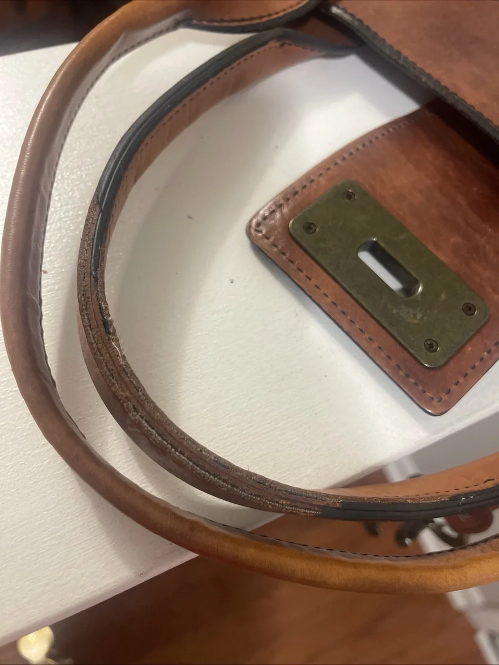 Fossil Reissue Weekender Leather Shoulder Tote Satchel Handbag With Wallet